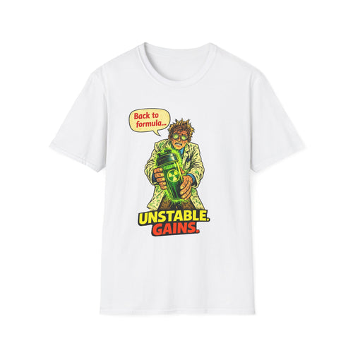 Back to Formula - Unstable Gains | Comic Book Scientist Gym Tee